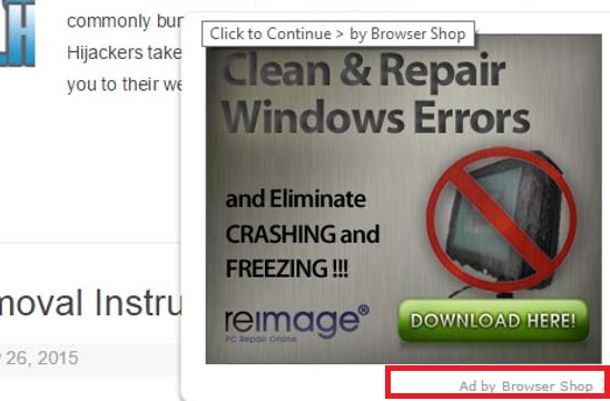 Browser Shop Ads-