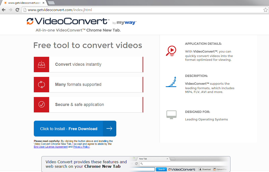 VideoConvert Toolbar-