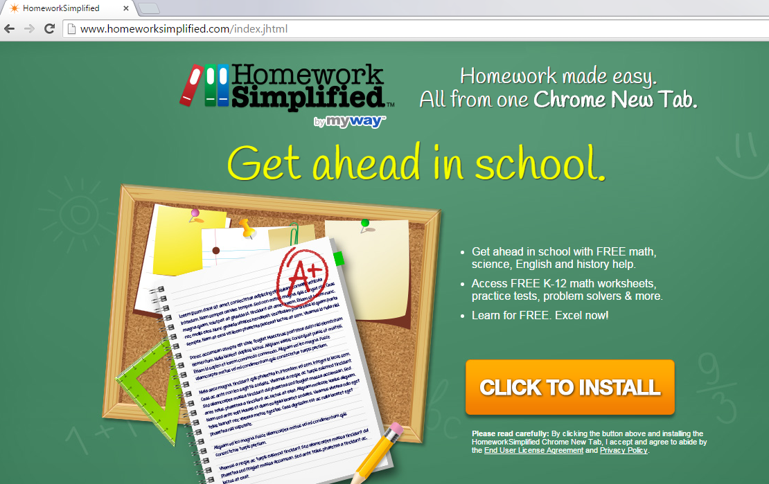 HomeworkSimplified Toolbar-