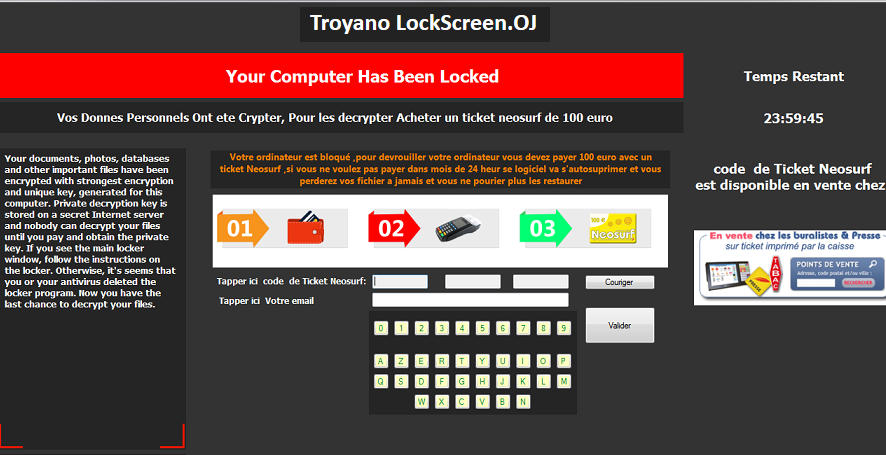 Your Computer has Been Locked - LockScreen.OJ-