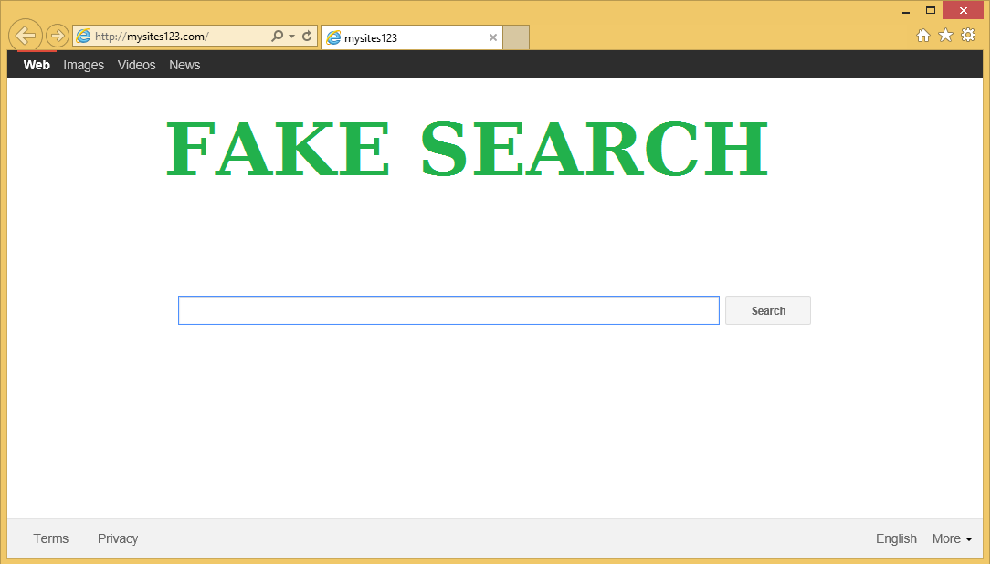 Rimuovere Mysites123.com