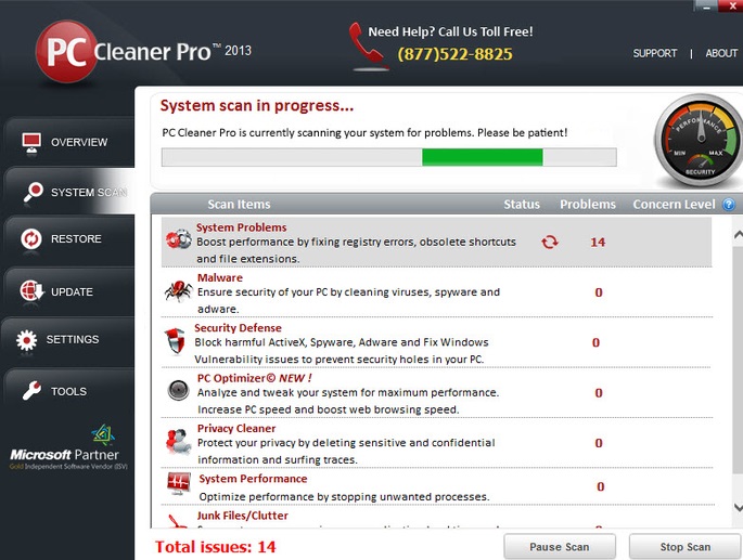 Rimuovere PC Clean Pro