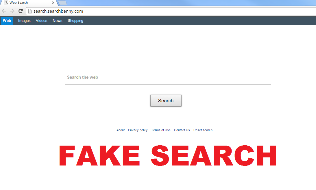 Rimuovere Search.searchbenny.com