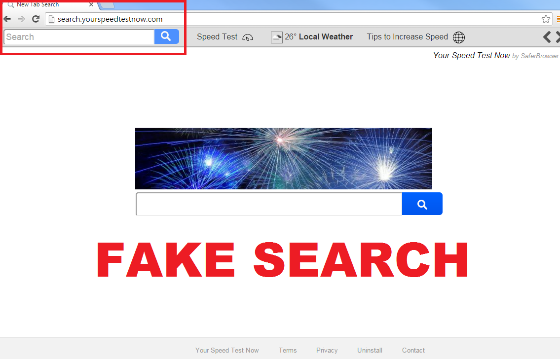 Rimuovere Search.yourspeedtestnow.com