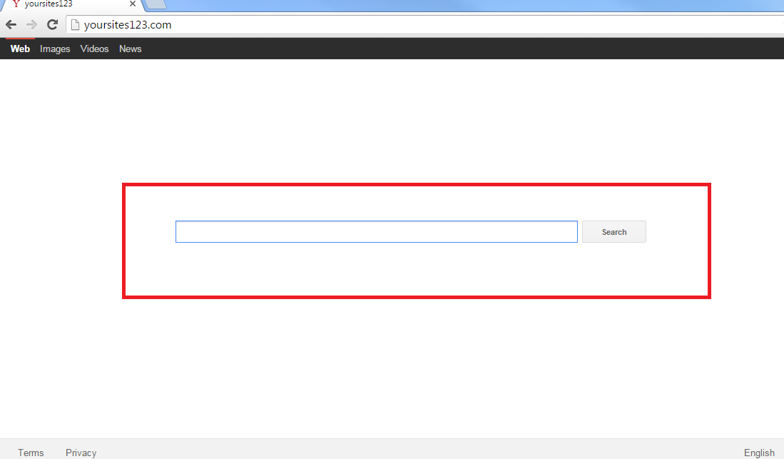 Rimuovere Yoursites123.com