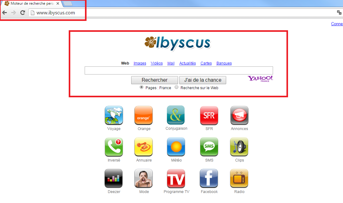 Rimuovere Ibyscus.com