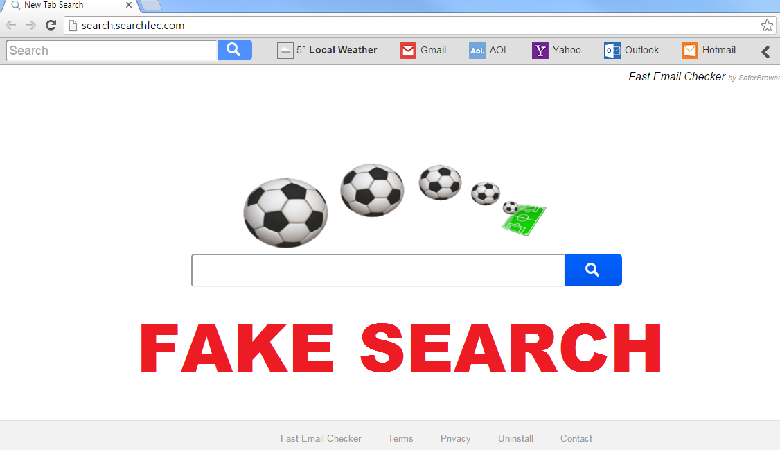 Rimuovere Search.searchfec.com