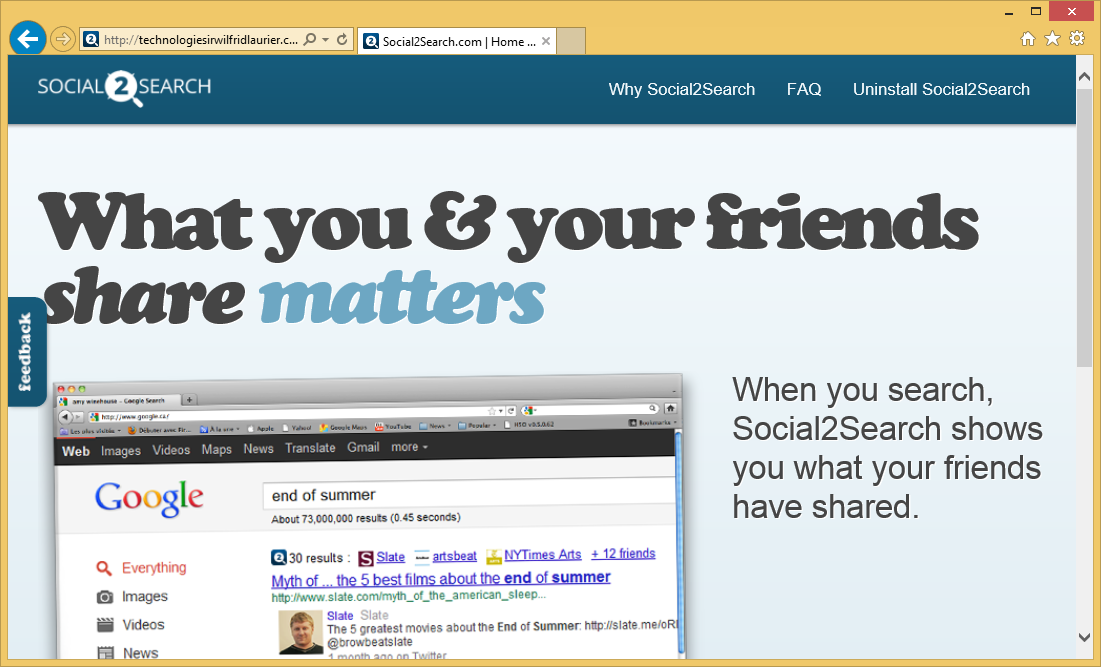 Social2Search verwijderen