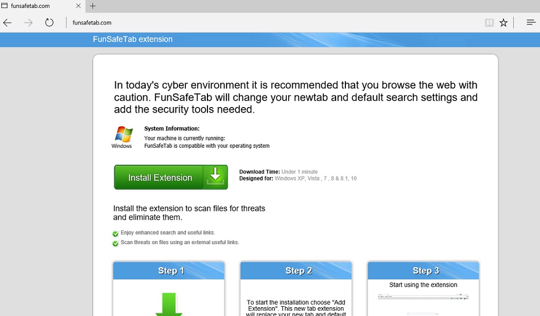 Rimuovere Funsafetab.com