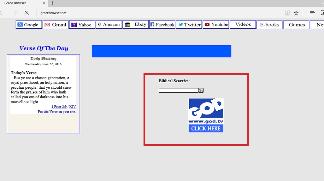 Rimuovere Gracebrowser.net