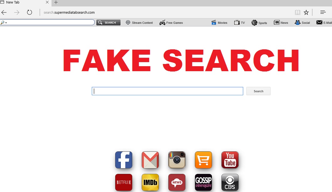 Rimuovere Search.supermediatabsearch.com