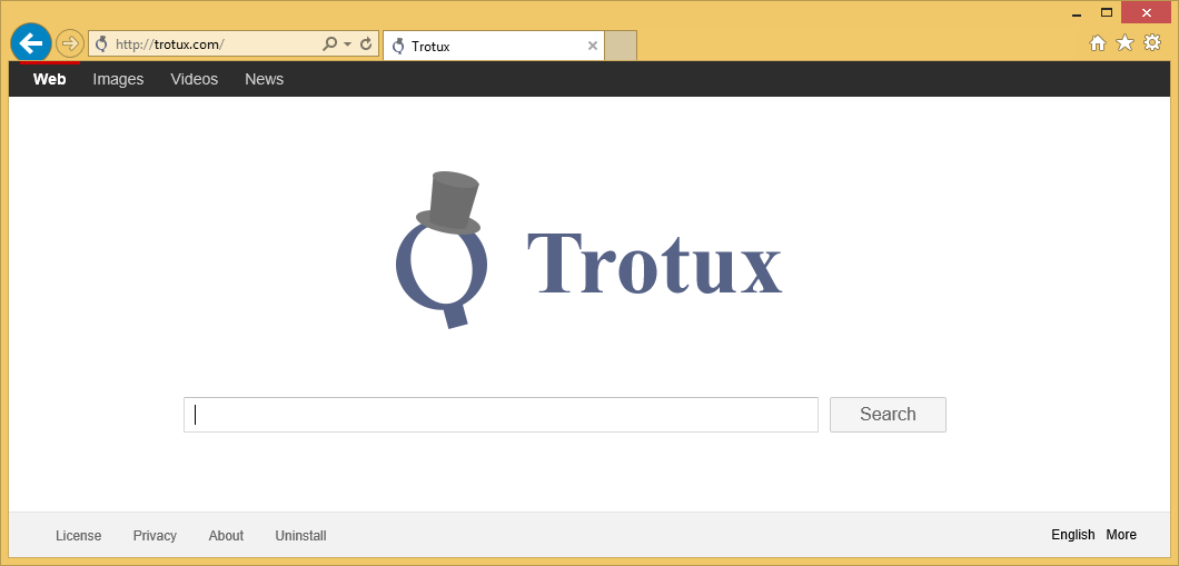 Rimuovere Trotux.com Search Virus