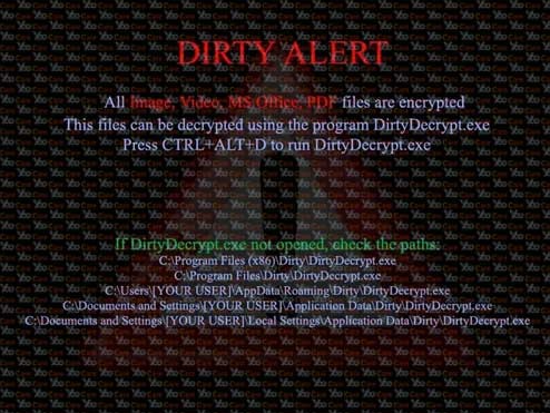 DirtyDecrypt ransomware