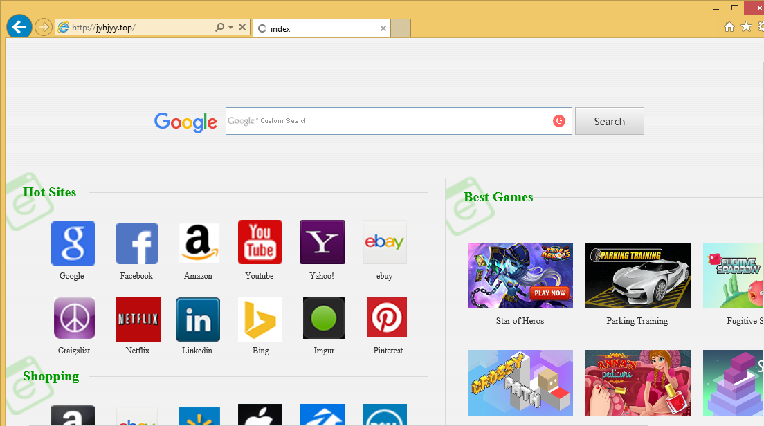 Rimuovere Jyhjyy.top