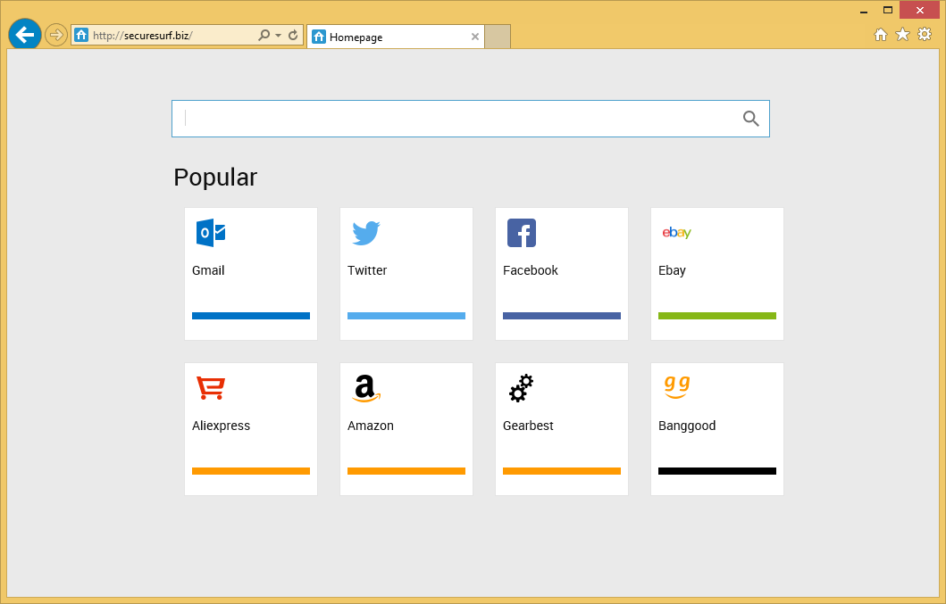 Rimuovere SECURESURF.BIZ