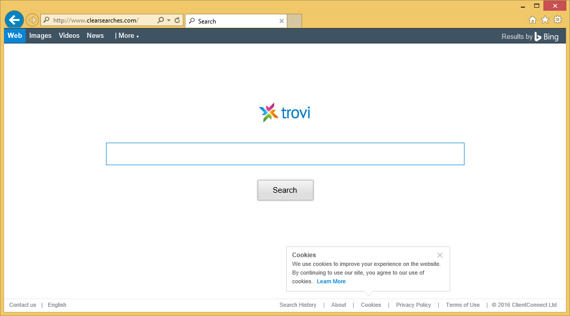 Rimuovere Clearsearches.com