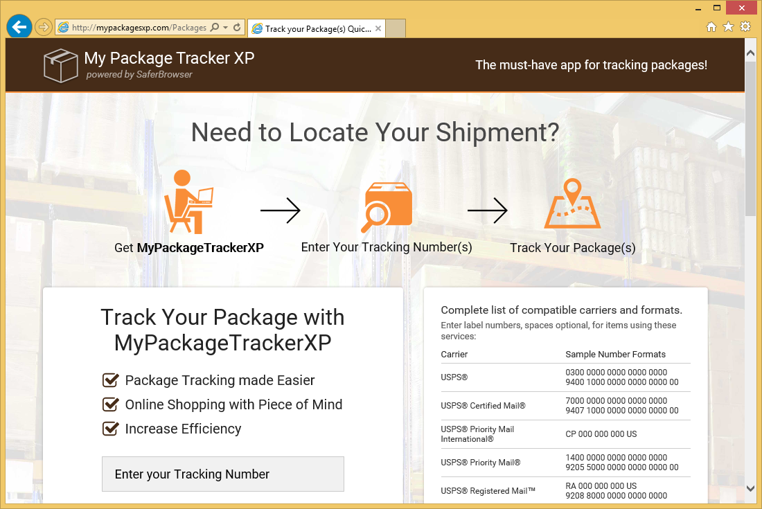 Mypackagesxp.com verwijderen