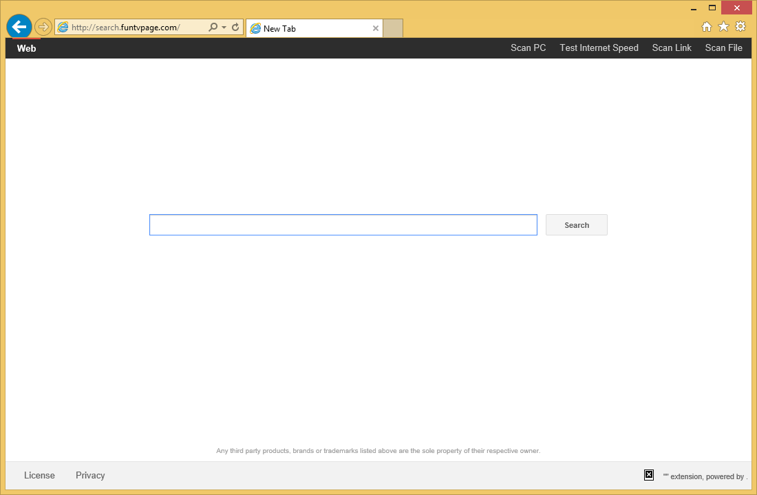 Rimuovere Search.funtvpage.com
