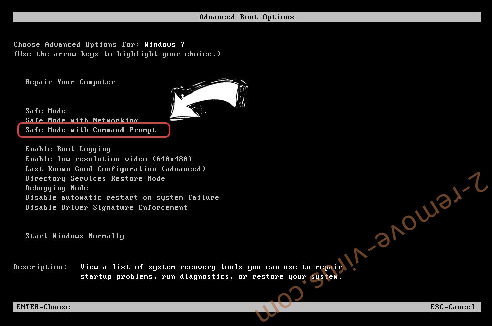 Windows boot menu - command prompt