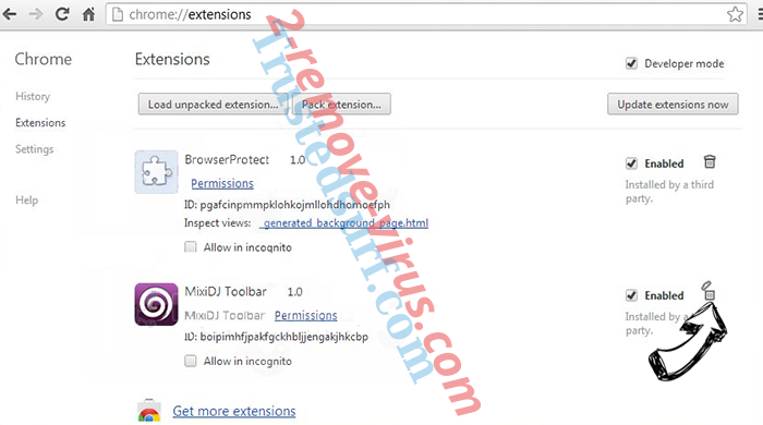 Trustedsurf.com Chrome extensions remove