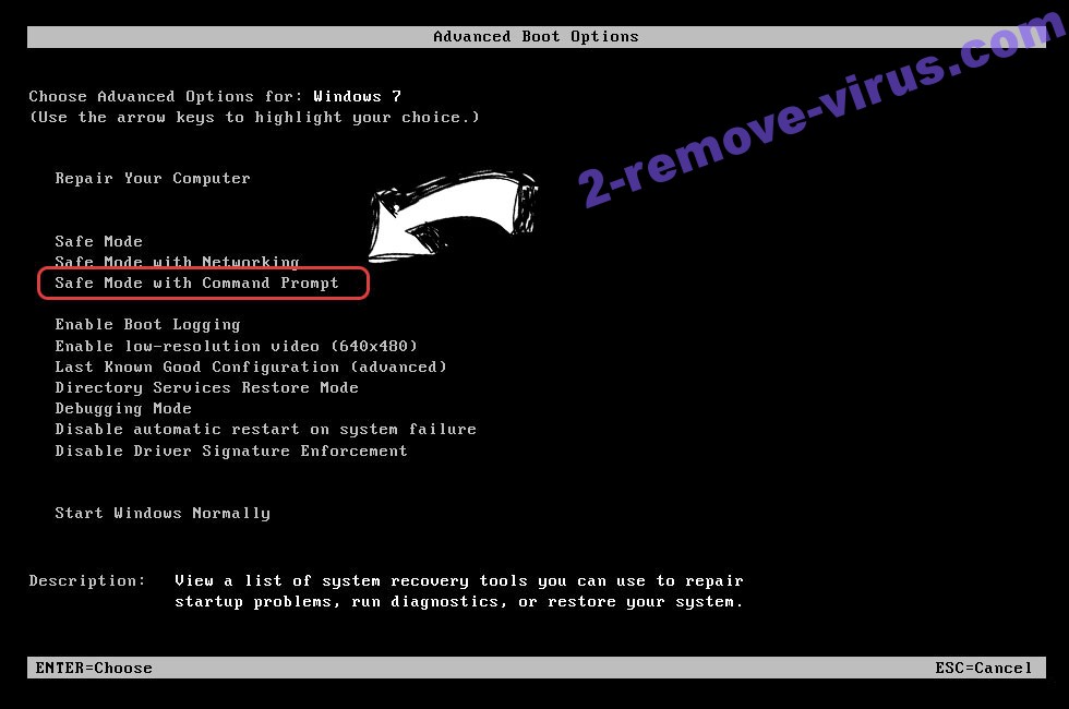 Windows boot menu - command prompt