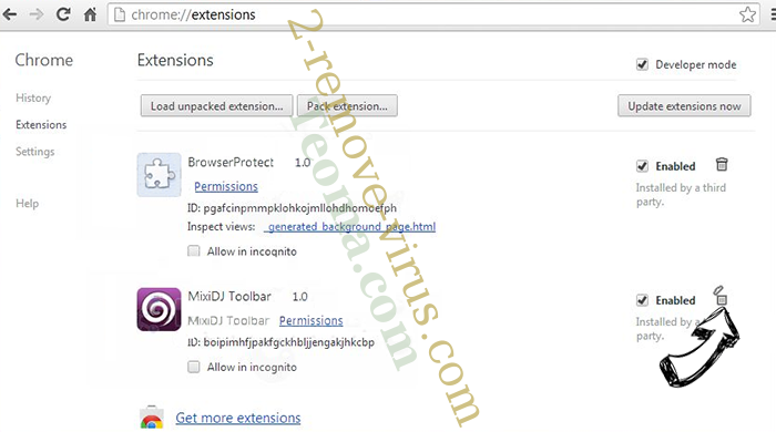 Teoma.com Chrome extensions remove