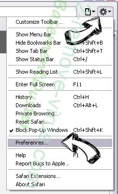 Rundll32.exe Safari menu