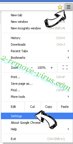 Search.javeview.com Chrome menu