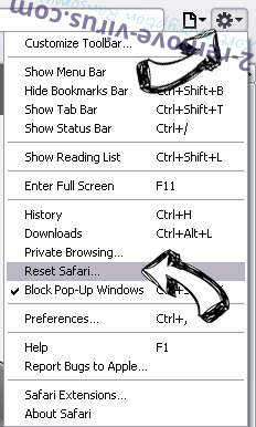 Private.securesearches.net Safari reset menu