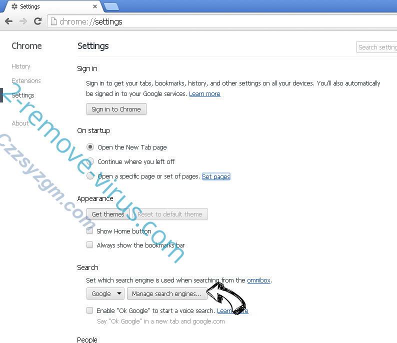 Ozip Search Chrome extensions disable