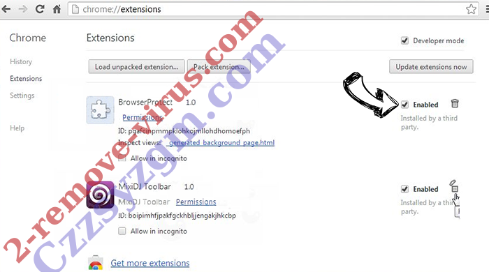 IMVU Toolbar  Chrome extensions disable