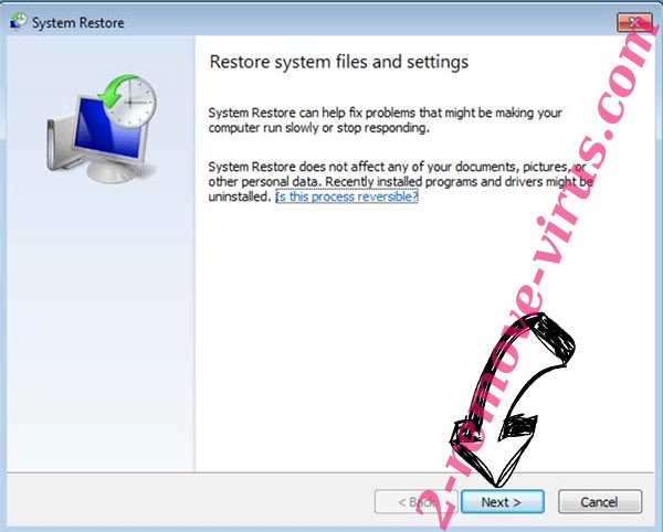 Get rid of Verwijderen Ygvb Ransomware - restore init