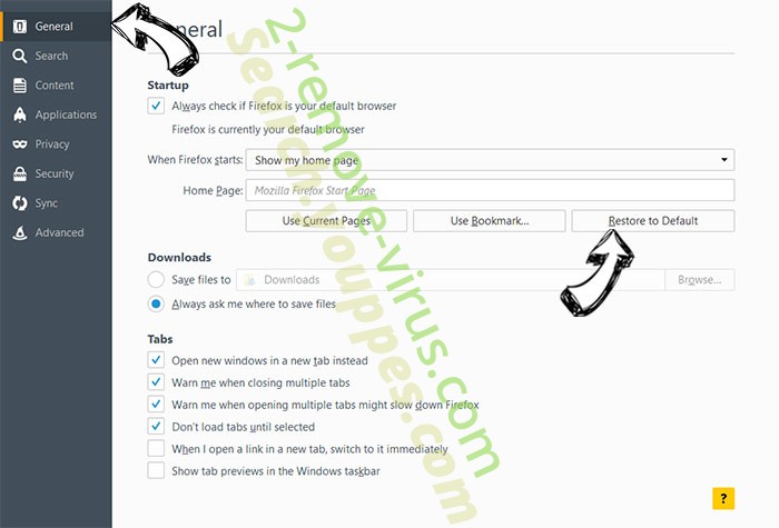 Search.youppes.com Firefox reset confirm