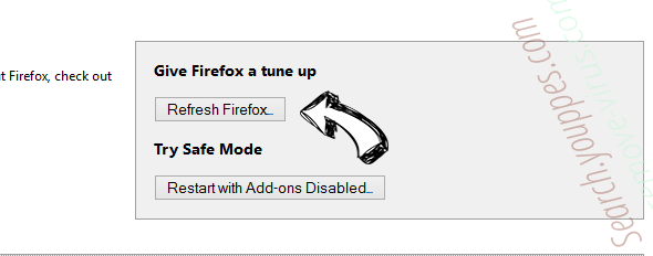 Search.di-cmf.com Firefox reset