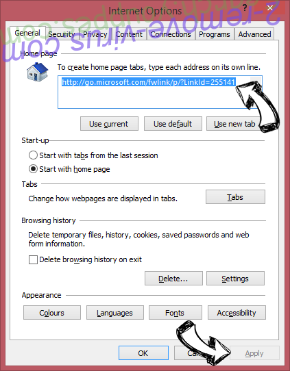 Lucky Starting Virus IE toolbars and extensions