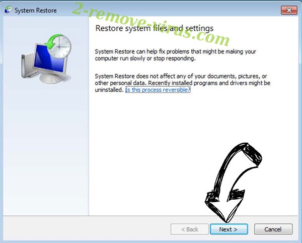 Get rid of Gedantar ransomware - restore init