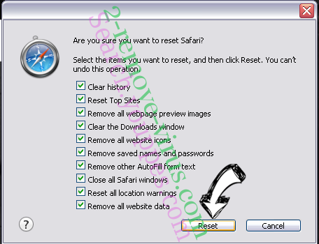 Goldoson Malware Safari reset
