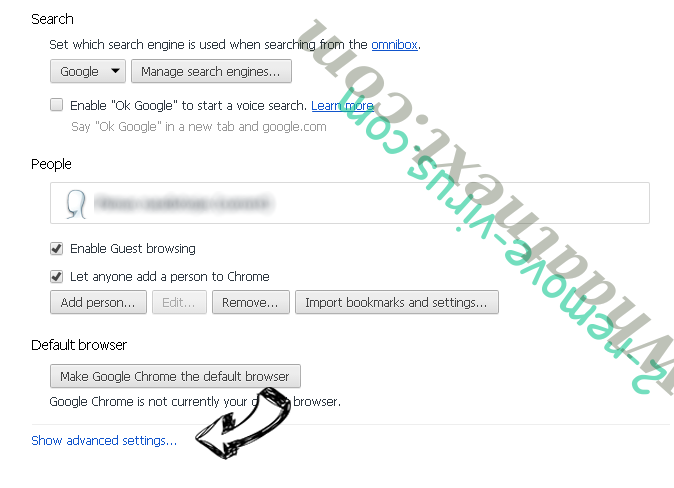 (3) Viruses Has Been Detected POP-UP Scam (Mac) Chrome settings more