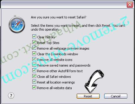 Fake Windows Restore Safari reset
