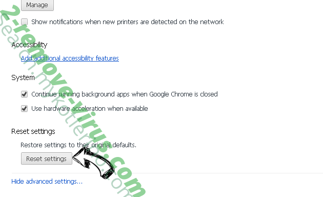 Googlescan.ru Chrome advanced menu