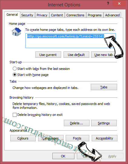 Piesearch virus IE toolbars and extensions