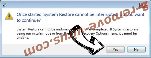Verwijderen .notfound ransomware removal - restore message