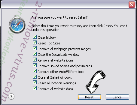Piesearch virus Safari reset