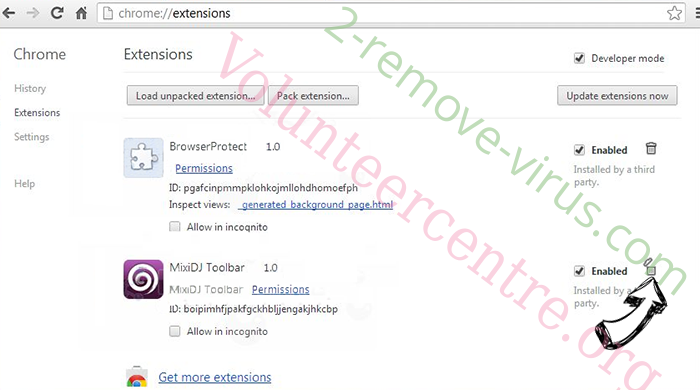 HTML/ScrInject.B.Gen Chrome extensions remove