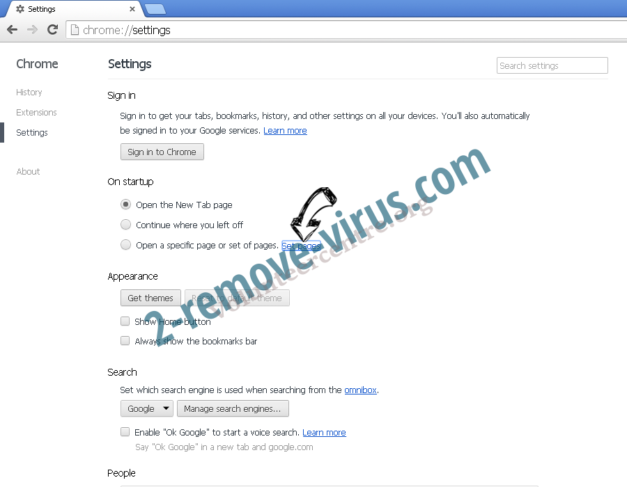 Joomborio.com Chrome settings