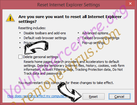 ProjectExpress Adware IE reset