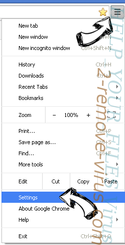 Search-starter.com Chrome menu