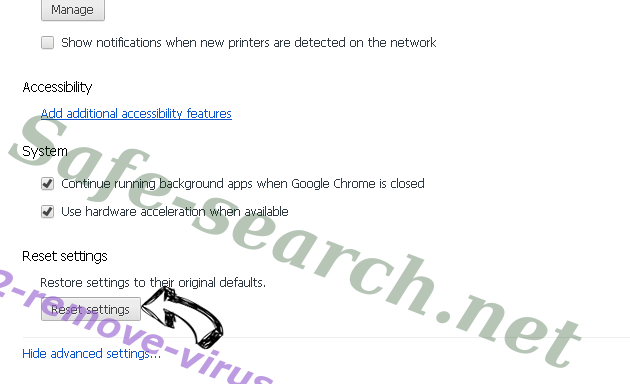 Abnormal Network Traffic On This Device POP-UP Scam Chrome advanced menu