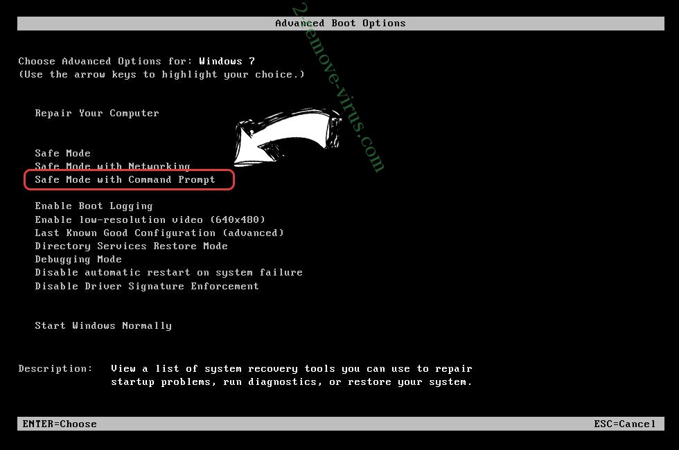 Windows boot menu - command prompt