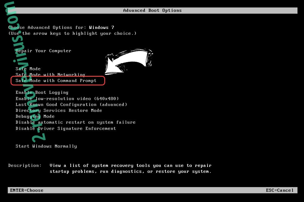 Windows boot menu - command prompt